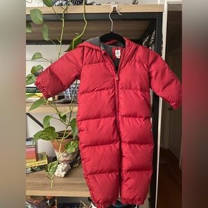 Red GAP Puffer Snowsuit